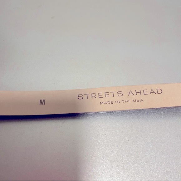 NWOT Streets Ahead The Fay Belt In Cognac & Gold Hardware - Size M - Picture 8 of 12